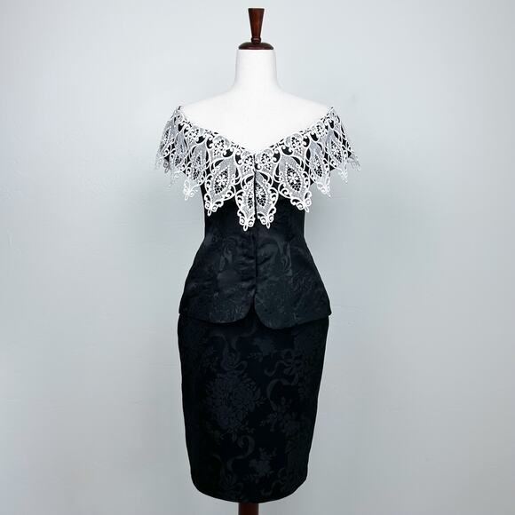 Scott McClintock Vintage Brocade Lace Two-Piece Set - Picture 1 of 15